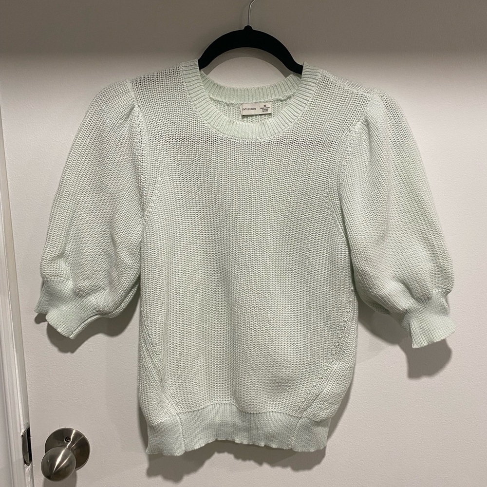 Gentle Fawn Light Green Crew Neck Sweater